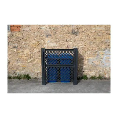Mülltonnenspalier, anthrazit