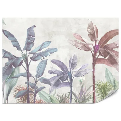 Muralo Fototapete Rot, Violett, Grün, Beige, Grau, Lila 100x70 cm