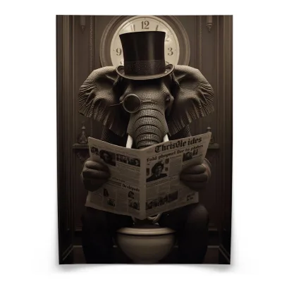 Muralo Poster Braun, Beige, Grau, Schwarz 50x70x70 cm
