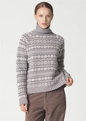 Muster-Strickpullover aus Merinowolle Modell: Sofie