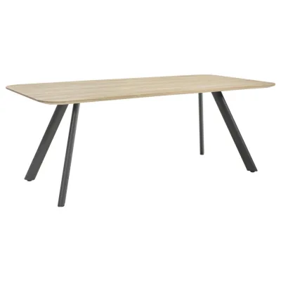 Musterring Esstisch Eiche, Schwarz 100x76x200 cm