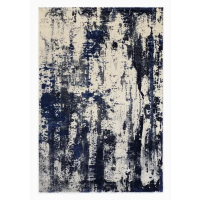 Musterring Flachwebeteppich Wave Arte Grau, Blau 140x200 cm