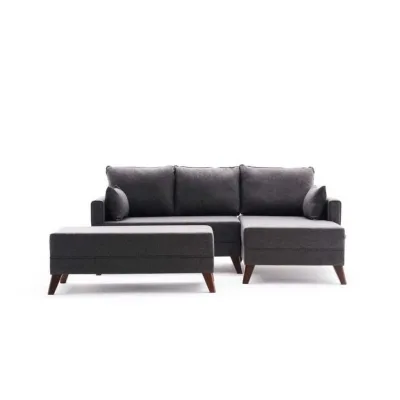 myHomelando Ecksofa Anthrazit 205x140 cm