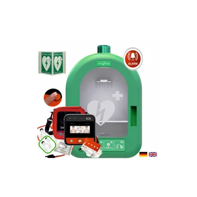 myPAD-A mit LCD-Farbbildschirm, PVC-Wandkasten & Winkelschild, DE/EN