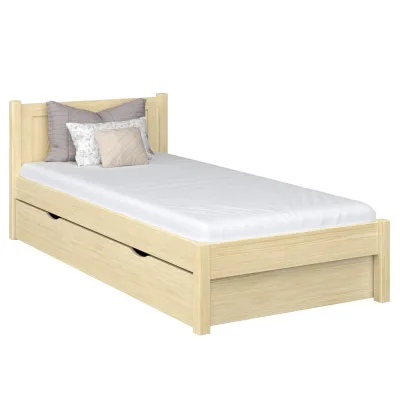 N-Wood Bett Braun 100x190 cm