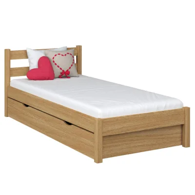 N-Wood Bett Eiche Artisan 80x190 cm