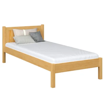 N-Wood Bett Hellbraun 100x180 cm