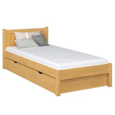 N-Wood Bett Hellbraun 90x180 cm