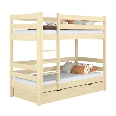 N-Wood Etagenbett Braun 120x180 cm