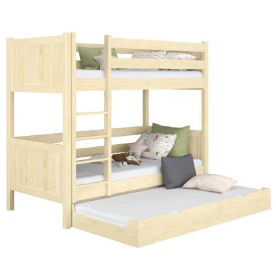 N-Wood Etagenbett Braun 90x180 cm