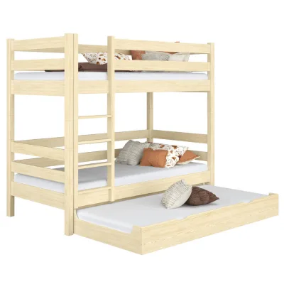 N-Wood Etagenbett Braun 90x190 cm