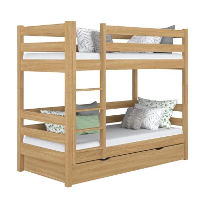 N-Wood Etagenbett Eiche Artisan 100x190 cm