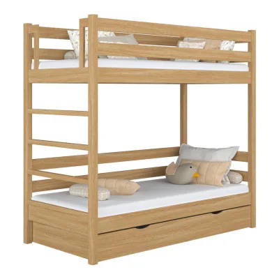 N-Wood Etagenbett Eiche Artisan 120x200 cm