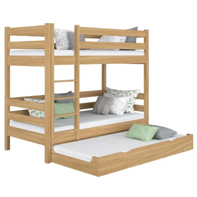 N-Wood Etagenbett Eiche Artisan 80x190 cm
