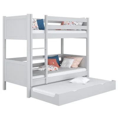 N-Wood Etagenbett Grau 100x180 cm