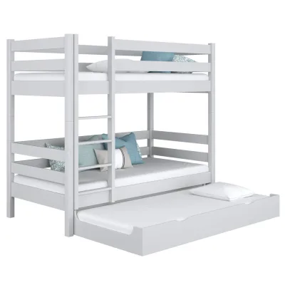 N-Wood Etagenbett Grau 120x190 cm