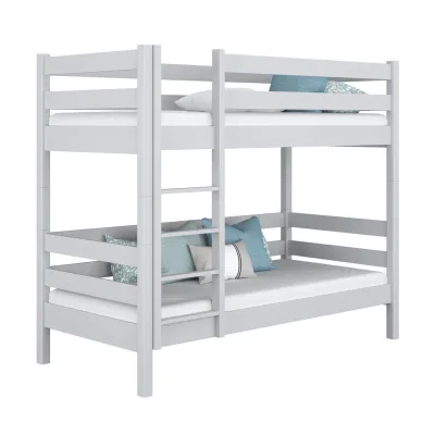 N-Wood Etagenbett Grau 120x200 cm