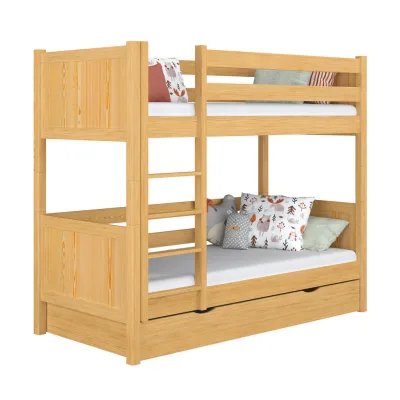 N-Wood Etagenbett Hellbraun 80x190 cm