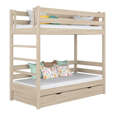 N-Wood Etagenbett Sonoma Eiche 120x200 cm