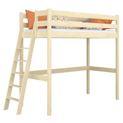 N-Wood Hochbett Braun 80x190 cm