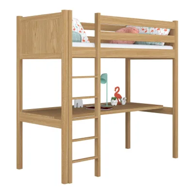 N-Wood Hochbett Eiche Artisan 100x180 cm