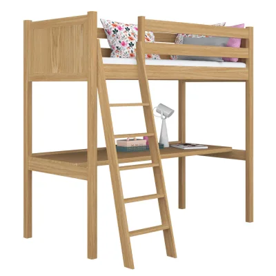N-Wood Hochbett Eiche Artisan 120x180 cm