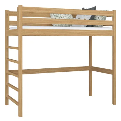N-Wood Hochbett Eiche Artisan 80x200 cm