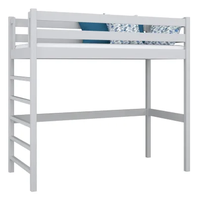 N-Wood Hochbett Grau 120x200 cm