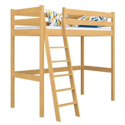 N-Wood Hochbett Hellbraun 90x180 cm