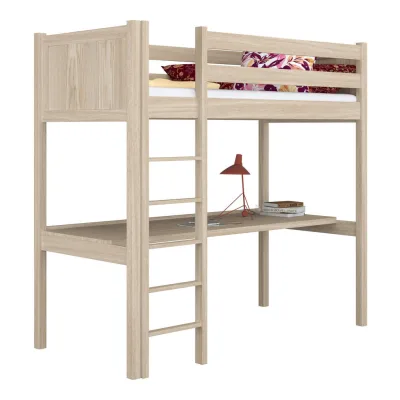 N-Wood Hochbett Sonoma Eiche 120x200 cm
