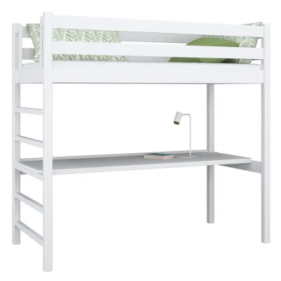 N-Wood Hochbett Weiß 100x200 cm