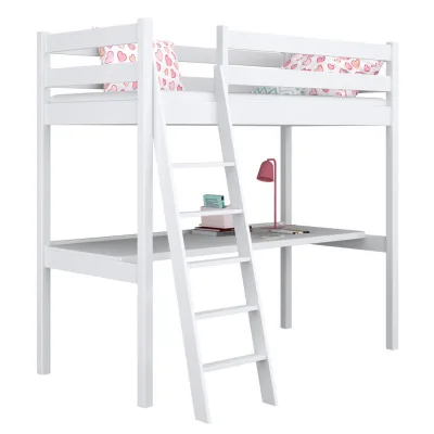N-Wood Hochbett Weiß 120x180 cm