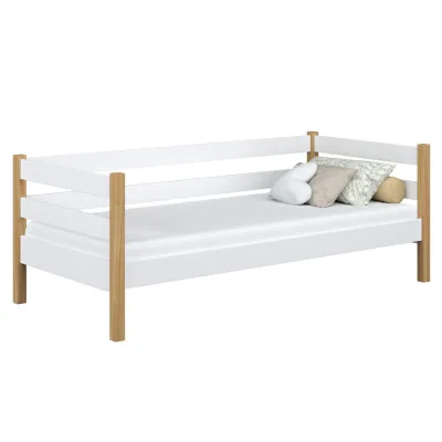 N-Wood Tagesbett Eiche Artisan, Weiß 80x190 cm
