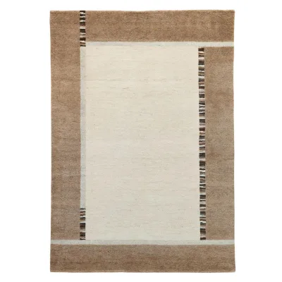 Natur Pur Wollteppich Beige 70x140 cm