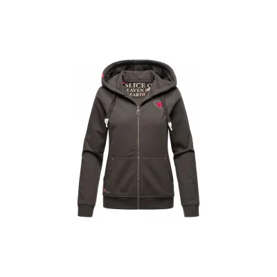 NAVAHOO Damen Kapuzensweatshirt Hoodie mit Kapuze & Dicken Tunnelzugkordeln Cremetörtchen