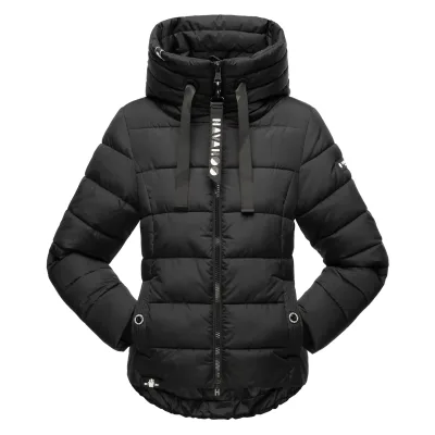 NAVAHOO Damen Steppjacke stylische Winterjacke mit Kapuze Amayaa