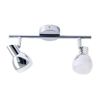 Näve 2er LED Wand-/Deckenschiene "CHROMEY" L:30cm