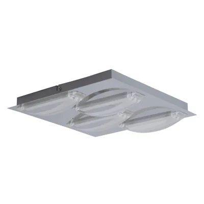 Näve Led-Deckenleuchte Chur Chrom 30x5 cm