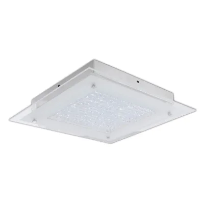 Näve Led-Deckenleuchte Glasgow Chrom 36x6x36 cm