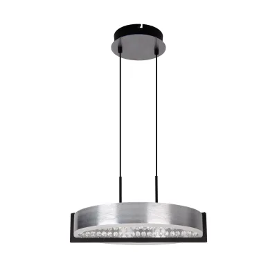 Näve Led-Pendelleuchte Yvaris Schwarz, Chrom 50x120x53.2 cm