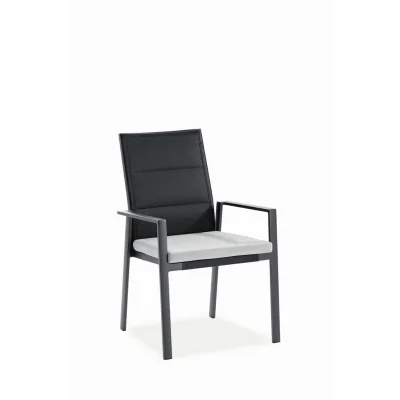 Niehoff Garden Gartenstuhl Schwarz, Anthrazit 62x96x61 cm