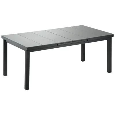 Niehoff Garden Gartentisch Anthrazit, Grau 100x76x180 cm