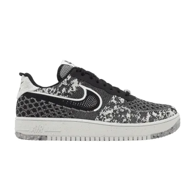 Nike Air Force 1 Low Crater Flyknit Black White Melange