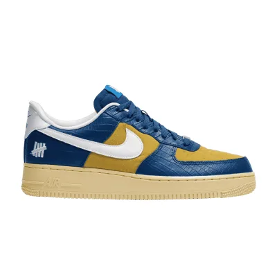 Nike Air Force 1 Low SP Undefeated 5 On It Blue Yellow Croc