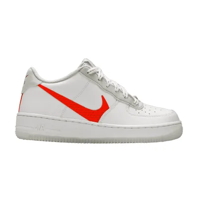Nike Air Force 1 LV8 3 GS White Total Orange