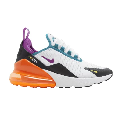 Nike Air Max 270 GS White Orange Purple