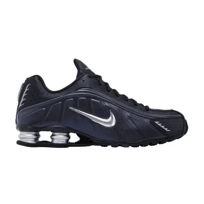 Nike Shox R4 Black Metallic Silver Purple Dynasty