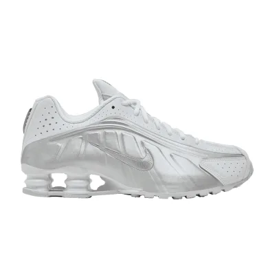 Nike Shox R4 White Metallic Silver 2024