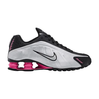 Nike Wmns Shox R4 Black Metallic Silver Pinksicle