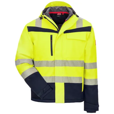 Nitras NITRAS MOTION TEX VIZ PLUS, Winter-Warnschutz-Softshelljacke, neongelb/marine, 7175-4021-2XL Gr. 2XL